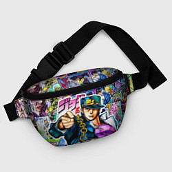 Поясная сумка Джотаро - JoJos Bizarre Adventure, цвет: 3D-принт — фото 2