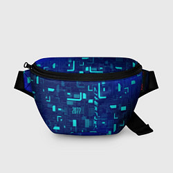 Поясная сумка Киберпанк Зима 2022, цвет: 3D-принт