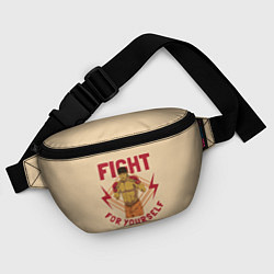 Поясная сумка FIGHT FOR YOURSELF, цвет: 3D-принт — фото 2