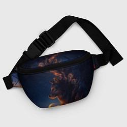 Поясная сумка Ночной Волк Night Wolf, цвет: 3D-принт — фото 2