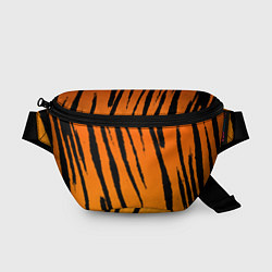 Поясная сумка Шкура тигра диагональ, цвет: 3D-принт