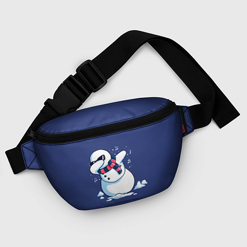 Поясная сумка Dab Snowman in a scarf / 3D-принт – фото 4
