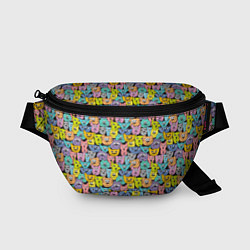 Поясная сумка Весёлые Котики, цвет: 3D-принт