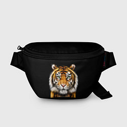 Поясная сумка Пушистый Тигр Во Тьме Символ 2022 года, цвет: 3D-принт
