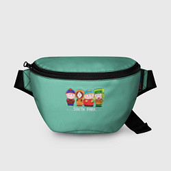 Поясная сумка South Park - Южный парк Кенни, Кайл, Эрик и Стэн, цвет: 3D-принт