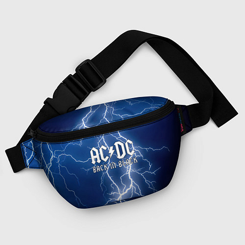 Поясная сумка ACDC гроза с молнией / 3D-принт – фото 4