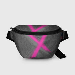 Поясная сумка Коллекция Get inspired! Pink cross Абстракция Fl-4, цвет: 3D-принт