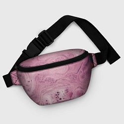 Поясная сумка Нежная розовая пенка, цвет: 3D-принт — фото 2