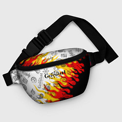 Поясная сумка Genshin Impact - Fire, цвет: 3D-принт — фото 2