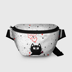 Поясная сумка Влюблённый котик Cat Love