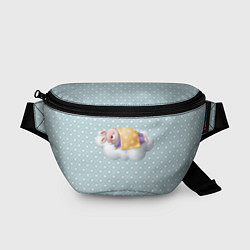 Поясная сумка Спящий кролик, цвет: 3D-принт