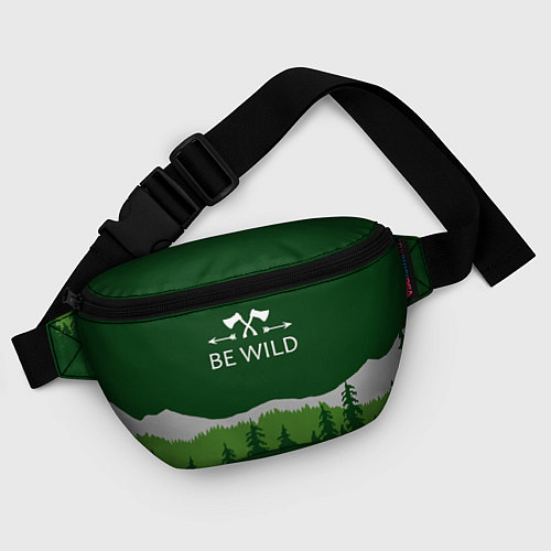 Поясная сумка Be wild - свобода и приключения / 3D-принт – фото 4