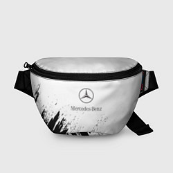 Поясная сумка Mercedes-Benz - White texture, цвет: 3D-принт