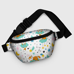 Поясная сумка Спящие лисята, цвет: 3D-принт — фото 2