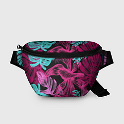 Поясная сумка Папоротниковый неон, цвет: 3D-принт