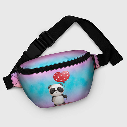Поясная сумка Маленькая панда с сердечком / 3D-принт – фото 4