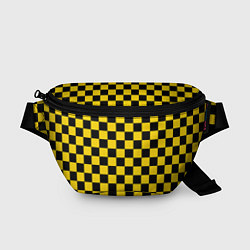 Поясная сумка Такси Шахматные Клетки, цвет: 3D-принт