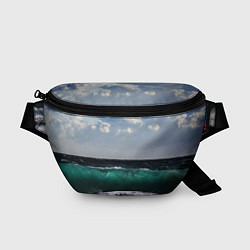Поясная сумка Морской прибой, цвет: 3D-принт
