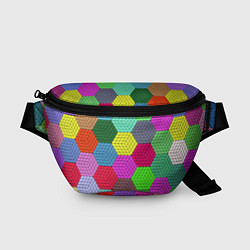 Поясная сумка Геометрический узор Pattern, цвет: 3D-принт