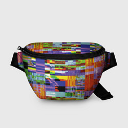 Поясная сумка Vanguard glitch fashion pattern 2022, цвет: 3D-принт
