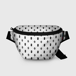Поясная сумка Узор Mono White Dope Camo Dope Street Market