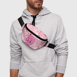 Поясная сумка Розовый влюбленный слон, цвет: 3D-принт — фото 2