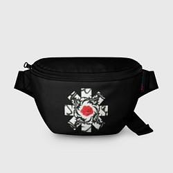 Поясная сумка RHCP Logo Red Rose, цвет: 3D-принт