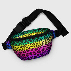 Поясная сумка Leopard Pattern Neon, цвет: 3D-принт — фото 2