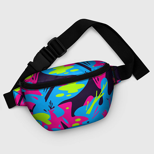 Поясная сумка Color abstract pattern Summer / 3D-принт – фото 4