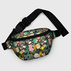 Поясная сумка Паттерн из летних цветов Summer Flowers Pattern, цвет: 3D-принт — фото 2