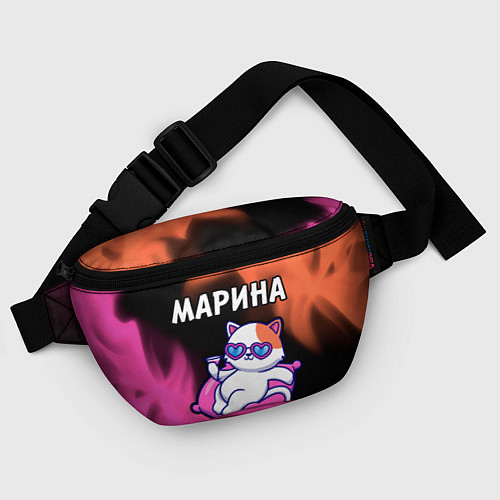 Поясная сумка Марина КОШЕЧКА Пламя / 3D-принт – фото 4