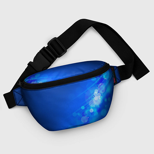 Поясная сумка Блики на синем фоне / 3D-принт – фото 4