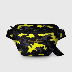 Поясная сумка Counter-Strike Global Offensive Камуфляж Чёрно-Жёл, цвет: 3D-принт