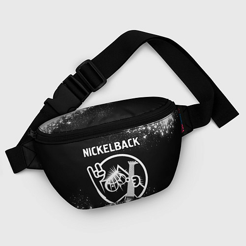 Поясная сумка Nickelback КОТ Брызги / 3D-принт – фото 4