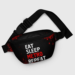 Поясная сумка Eat Sleep Metro Repeat Арт, цвет: 3D-принт — фото 2