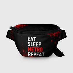 Поясная сумка Eat Sleep Metro Repeat Арт, цвет: 3D-принт