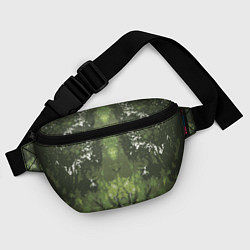 Поясная сумка Абстрактный,графический рисунок зеленого цвета, цвет: 3D-принт — фото 2