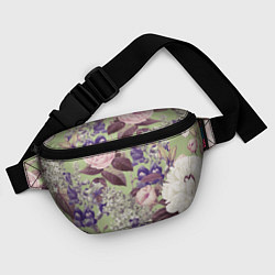 Поясная сумка Цветы Чудесный Садовый Узор, цвет: 3D-принт — фото 2