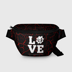 Поясная сумка Gears of War Love Классика, цвет: 3D-принт