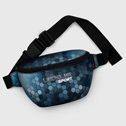 Поясная сумка ЛЕКСУС Sport Соты, цвет: 3D-принт — фото 2