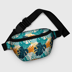 Поясная сумка Летние зелёные тропики Пальма Tropical, цвет: 3D-принт — фото 2