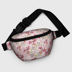Поясная сумка Цветы Розовые Плюмерии, цвет: 3D-принт — фото 2