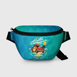 Поясная сумка Summer car Авто на пляже, цвет: 3D-принт