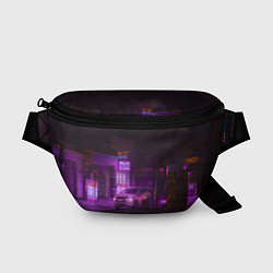 Поясная сумка Неоновый ночной переход - Фиолетовый