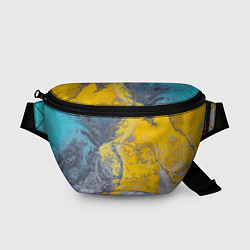 Поясная сумка Извержение Красок, цвет: 3D-принт