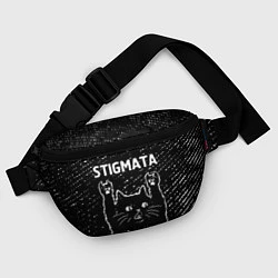 Поясная сумка Группа Stigmata и Рок Кот, цвет: 3D-принт — фото 2