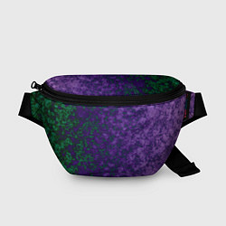 Поясная сумка Marble texture purple green color
