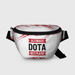 Поясная сумка Dota: красные таблички Best Player и Ultimate, цвет: 3D-принт