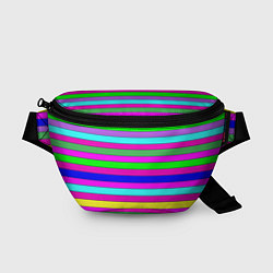 Поясная сумка Multicolored neon bright stripes
