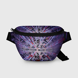 Поясная сумка Неоновый абстрактный коридор - Фиолетовый